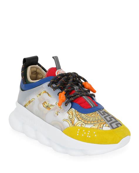 chain reaction versace sneakers|authentic Versace chain reaction sneakers.